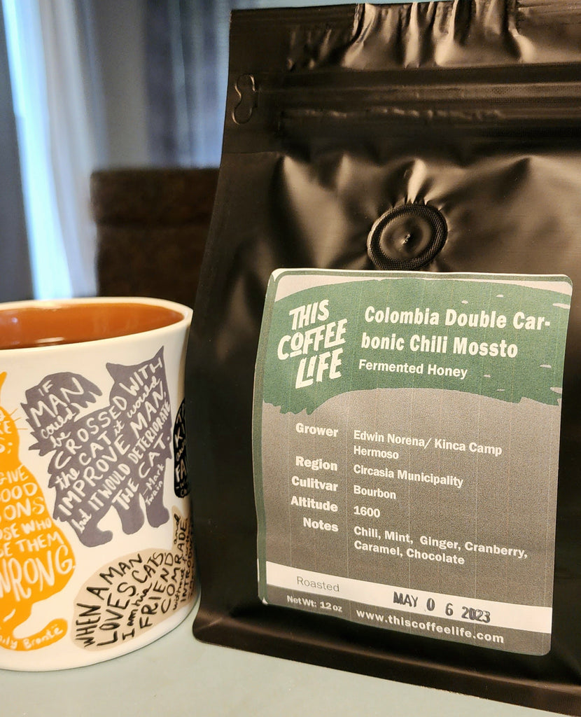 Colombia Circasia Edwin Noreña Double Carbonic Chili Mossto Fermented Honey Bourbon