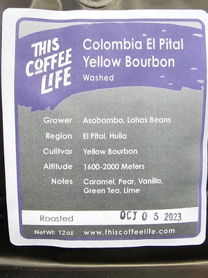 Colombia El Pital Yellow Bourbon