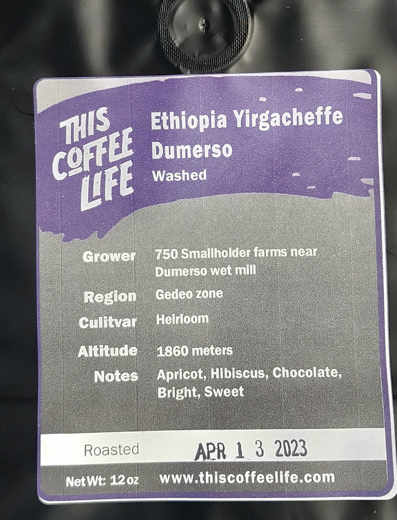 Ethiopia Yirgacheffe Washed Dumerso